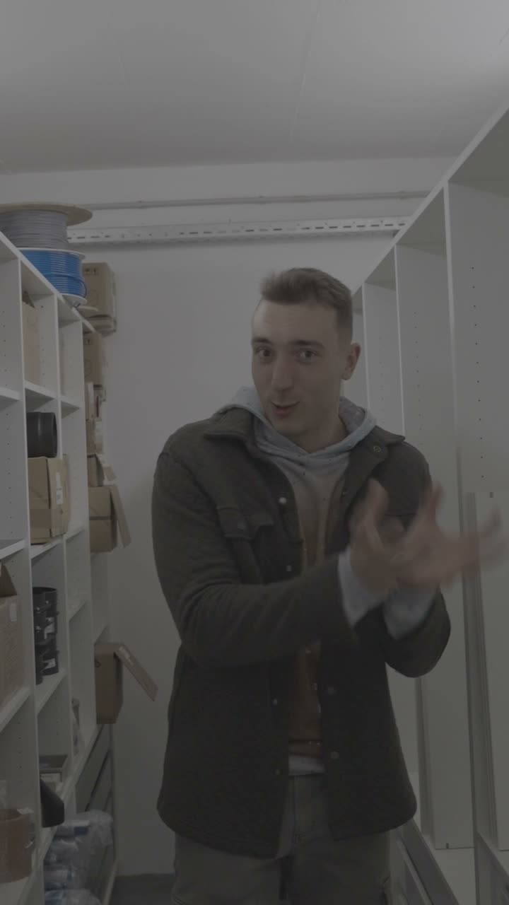 Žan's own raw, ungraded talking take in his workshop: composed delivery breaks into a genuine laugh.